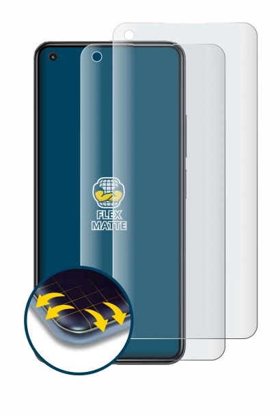 Image de l'appareil Xiaomi Mi 11 Lite 5G avec une grande variété de protections d'écran.