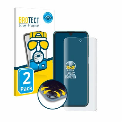 Face avant d’un emballage produit avec le logo de la marque BROTECT. À côté, l’appareil Nokia X20 est représenté avec la prote