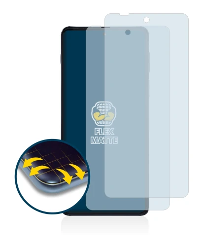 Image de l'appareil Motorola Edge 20 Pro avec une grande variété de protections d'écran.