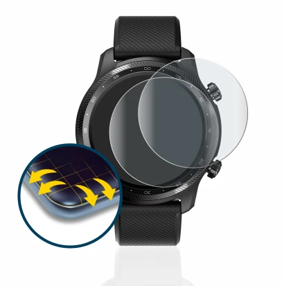 Image de l'appareil Mobvoi Ticwatch Pro 3 Ultra GPS avec une grande variété de protections d'écran.