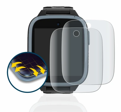 Image de l'appareil Xplora XGO3 (1ère Gen.) avec une grande variété de protections d'écran.