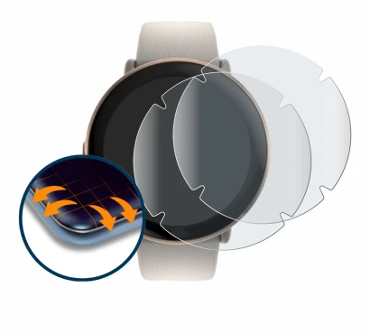 Image de l'appareil Polar Ignite 3 avec une grande variété de protections d'écran.