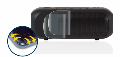 Image de l'appareil JBL Tuner 2 avec une grande variété de protections d'écran.