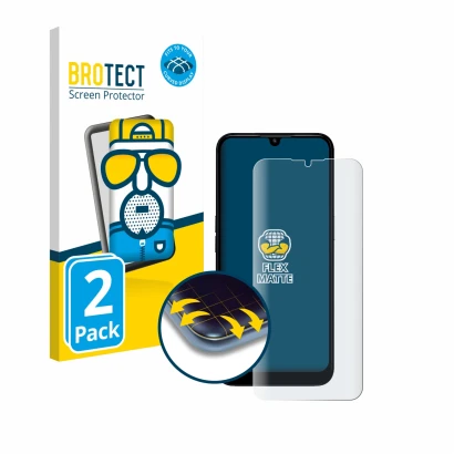 Face avant d’un emballage produit avec le logo de la marque BROTECT. À côté, l’appareil Doro 8200 est représenté avec la prote
