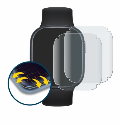 Image de l'appareil Honor Watch 4 avec une grande variété de protections d'écran.