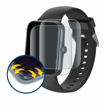 Image de l'appareil Pthtechus S80K avec une grande variété de protections d'écran.