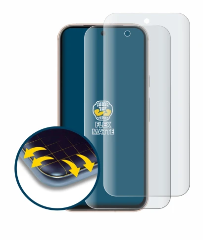 Image de l'appareil Google Pixel 8a avec une grande variété de protections d'écran.