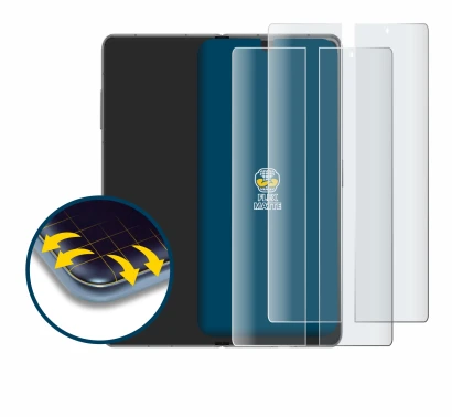 Image de l'appareil Honor Magic V3 (inneres Display) avec une grande variété de protections d'écran.