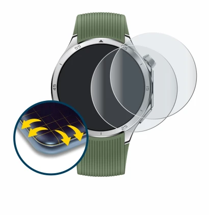 Image de l'appareil OnePlus Watch 3 avec une grande variété de protections d'écran.