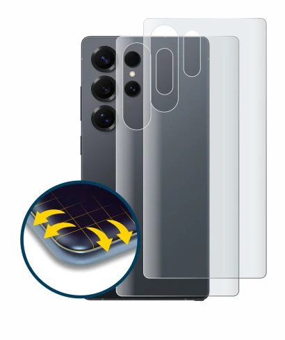 Image de l'appareil Samsung Galaxy S25 Ultra Enterprise Edition (Arrière) avec une grande variété de protections d'écran.