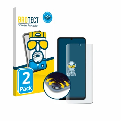 Face avant d’un emballage produit avec le logo de la marque BROTECT. À côté, l’appareil Doogee Note 59 Pro Plus est représenté