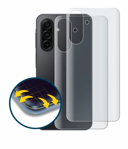 Image de l'appareil Samsung Galaxy A17 5G (Arrière) avec une grande variété de protections d'écran.