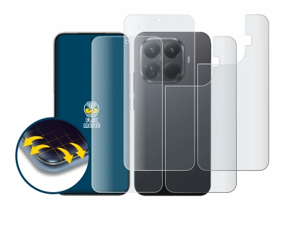 Image de l'appareil Xiaomi 15T Pro (Avant+Arrière) avec une grande variété de protections d'écran.