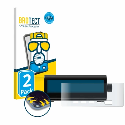 Face avant d’un emballage produit avec le logo de la marque BROTECT. À côté, l’appareil EcoFlow RAPID Pro est représenté avec
