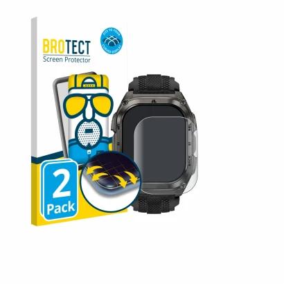 Face avant d’un emballage produit avec le logo de la marque BROTECT. À côté, l’appareil Kospet Tank M4 est représenté avec la 