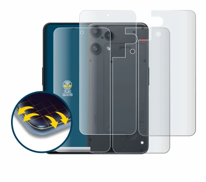 Image de l'appareil Nothing Phone (3a) Lite (Avant+Arrière) avec une grande variété de protections d'écran.