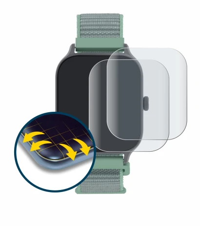 Image de l'appareil Decathlon Fit 100s avec une grande variété de protections d'écran.