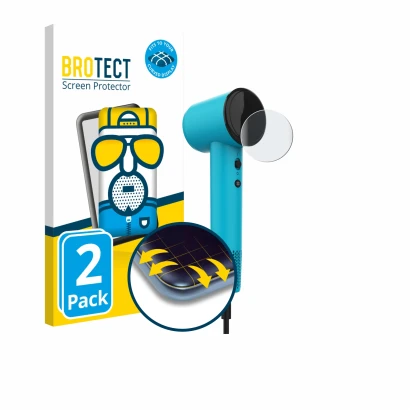 Face avant d’un emballage produit avec le logo de la marque BROTECT. À côté, l’appareil Cecotec DryNova est représenté avec la