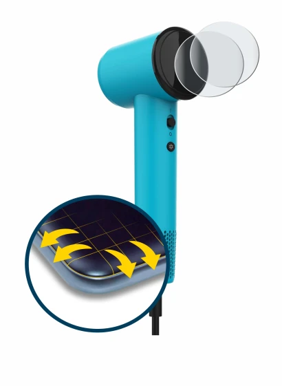 Image de l'appareil Cecotec DryNova avec une grande variété de protections d'écran.