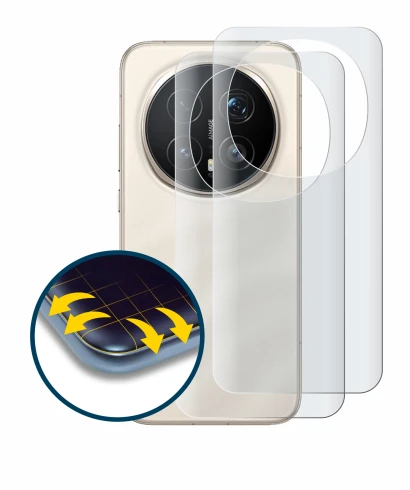 Image de l'appareil Honor Magic 8 Pro (Arrière) avec une grande variété de protections d'écran.