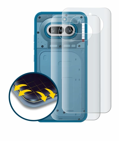 Image de l'appareil Nothing Phone (4a) (Arrière) avec une grande variété de protections d'écran.