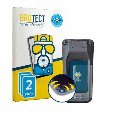 Face avant d’un emballage produit avec le logo de la marque BROTECT. À côté, l’appareil Amflow DJI Avinox est représenté avec
