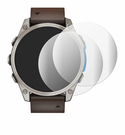 Image de l'appareil Garmin D2 Mach 2 (47 mm) avec une grande variété de protections d'écran.