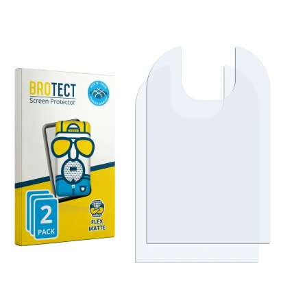 Face avant d’un emballage produit avec le logo de la marque BROTECT. À côté se trouve la protection d’écran correspondante.