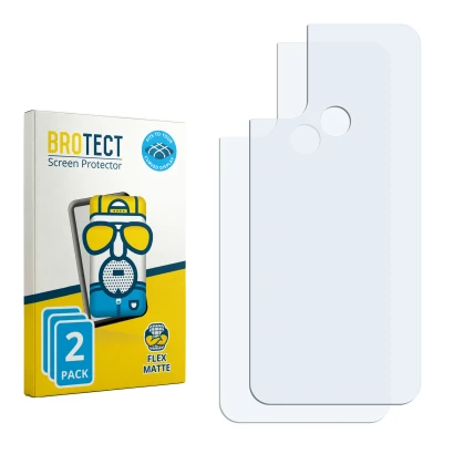 Face avant d’un emballage produit avec le logo de la marque BROTECT. À côté se trouve la protection d’écran correspondante.