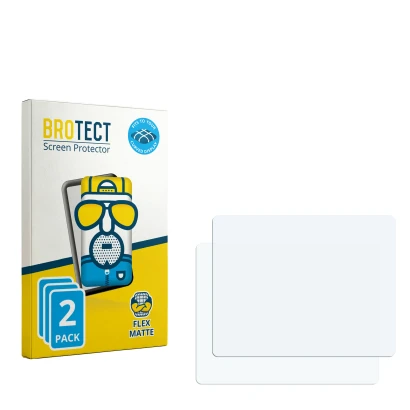 Face avant d’un emballage produit avec le logo de la marque BROTECT. À côté se trouve la protection d’écran correspondante.