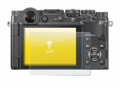 Image de l'appareil Olympus PEN-F avec une grande variété de protections d'écran.