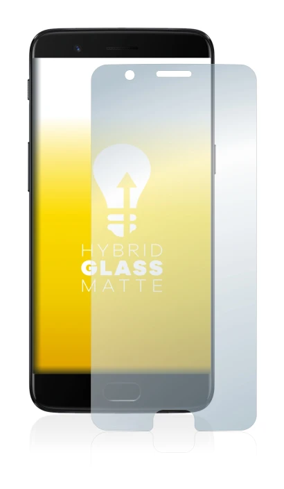 Image de l'appareil OnePlus 5 avec une grande variété de protections d'écran.