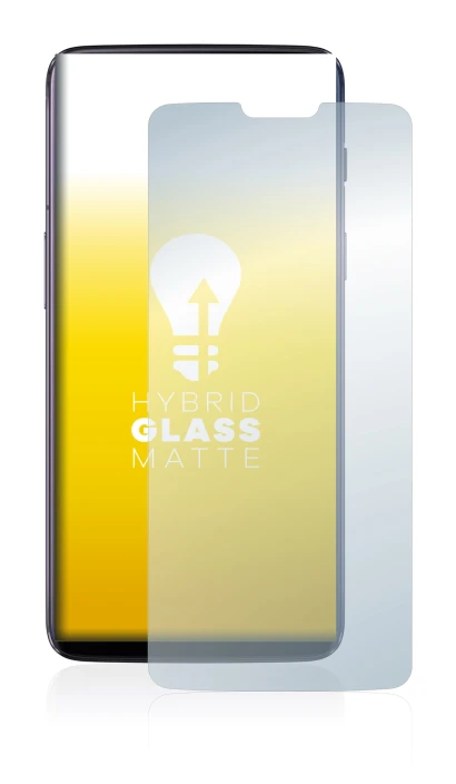 Image de l'appareil OnePlus 6 avec une grande variété de protections d'écran.