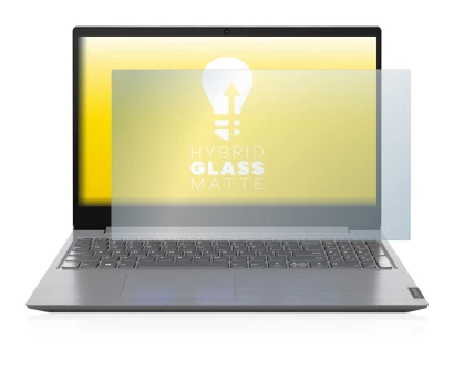 Image de l'appareil Lenovo V15 15'' avec une grande variété de protections d'écran.