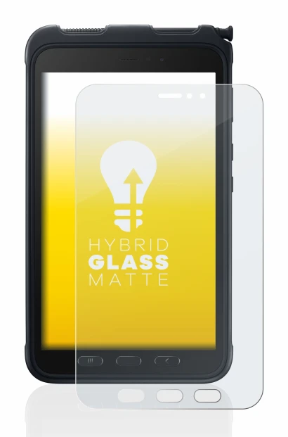 Image de l'appareil Samsung Galaxy Tab Active 3 avec une grande variété de protections d'écran.