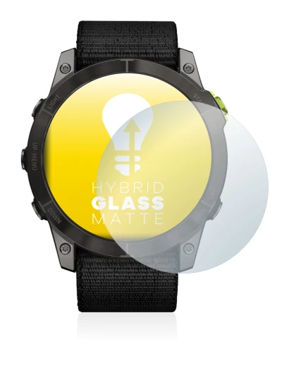 Image de l'appareil Garmin Enduro 2 avec une grande variété de protections d'écran.