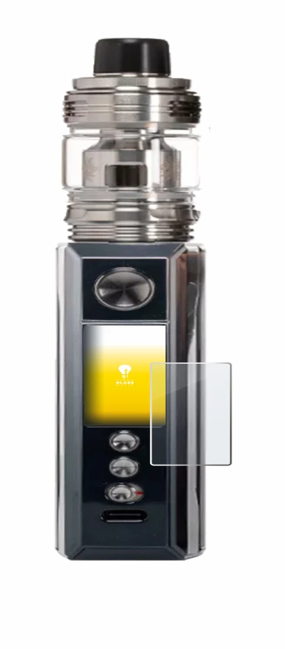 Image de l'appareil Voopoo Drag M100S avec une grande variété de protections d'écran.