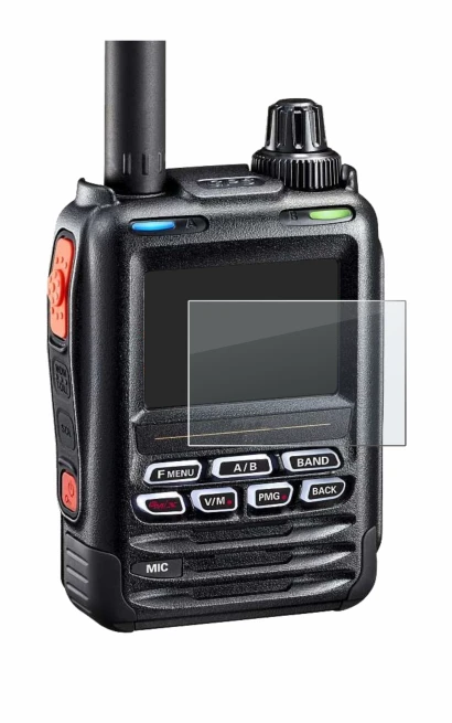Image de l'appareil Yaesu FT-5DE/DR avec une grande variété de protections d'écran.