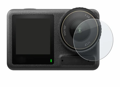 Image de l'appareil DJI Osmo Action 4 (Lentille) avec une grande variété de protections d'écran.
