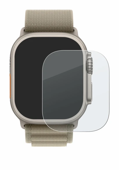 Image de l'appareil Apple Watch Ultra 2 (49 mm) avec une grande variété de protections d'écran.