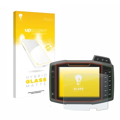 Face avant d’un emballage produit avec le logo de la marque upscreen. À côté, l’appareil Amazone AmaTron 4 est représenté avec