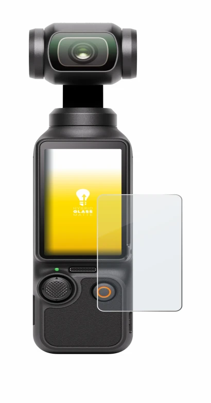 Image de l'appareil DJI Osmo Pocket 3 avec une grande variété de protections d'écran.