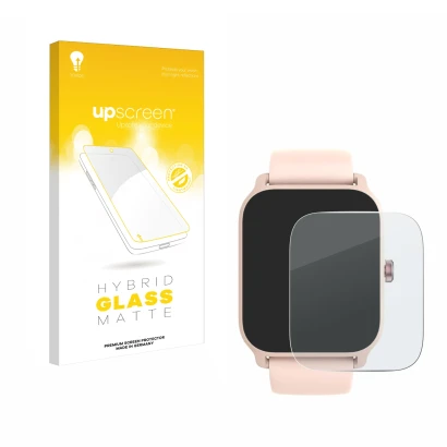 Face avant d’un emballage produit avec le logo de la marque upscreen. À côté, l’appareil IFMDA IDW13 1.8" est représenté avec 