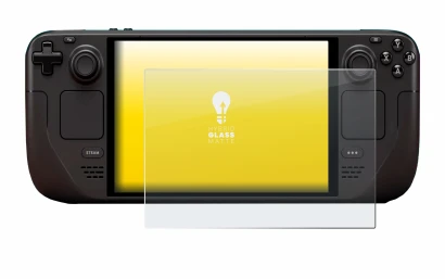 Image de l'appareil Valve Steam Deck OLED avec une grande variété de protections d'écran.