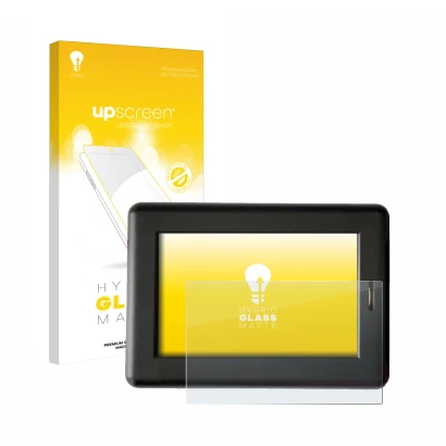 Face avant d’un emballage produit avec le logo de la marque upscreen. À côté, l’appareil XC Tracer Maxx II est représenté avec