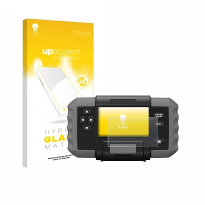 Face avant d’un emballage produit avec le logo de la marque upscreen. À côté, l’appareil Topdon BT 600 est représenté avec la 