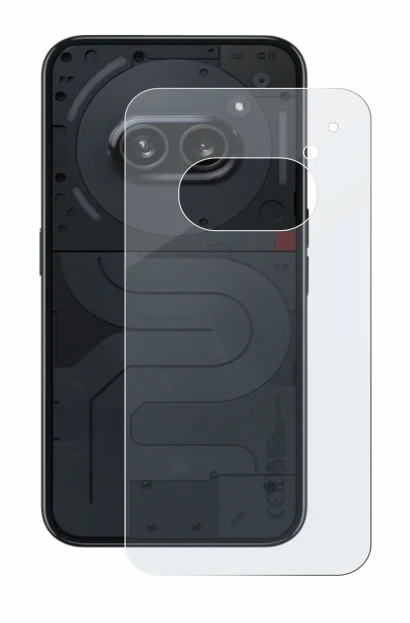 Image de l'appareil Nothing Phone (2a) (Arrière) avec une grande variété de protections d'écran.