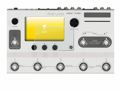 Image de l'appareil Hotone Ampero II Stage avec une grande variété de protections d'écran.