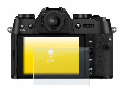 Image de l'appareil Fujifilm X-T50 avec une grande variété de protections d'écran.