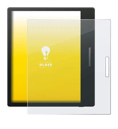 Image de l'appareil Boox Go Color 7 avec une grande variété de protections d'écran.